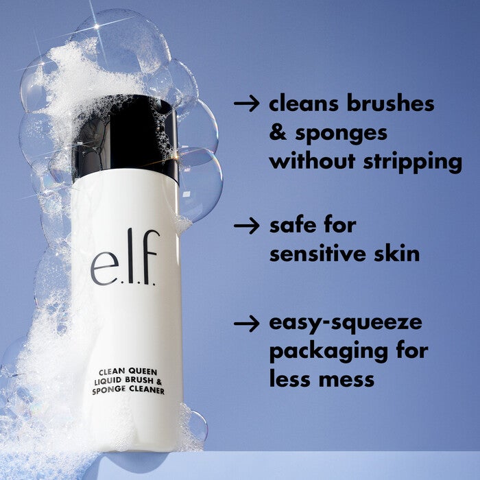 Clean Queen Cleans Brush and Sponges Without Stripping the Bristles