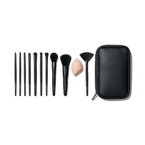 Full Face and Eye Makeup Brush and Sponge Set