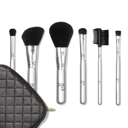 6 Piece Travel Brush Collection, 