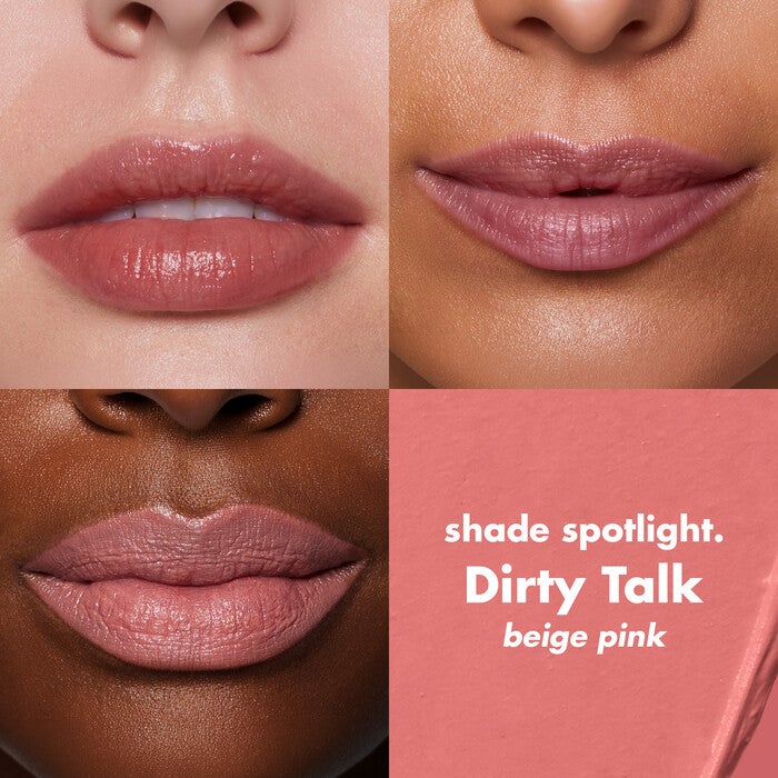 Dirty Talk Beige Pink Lipstick on All Lips