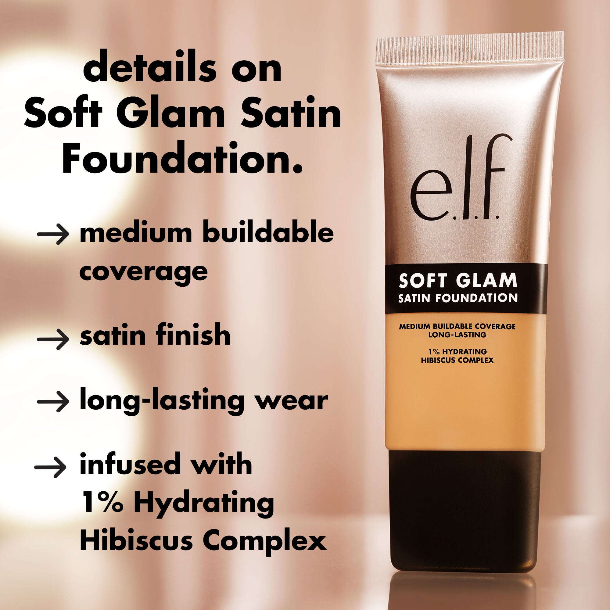 Soft Glam Satin Foundation, 14 Fair Cool - fair with cool undertones