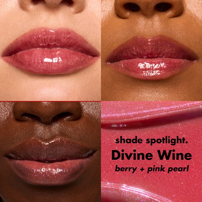 Divine Wine Glimmer Lip Oil Lip Chart