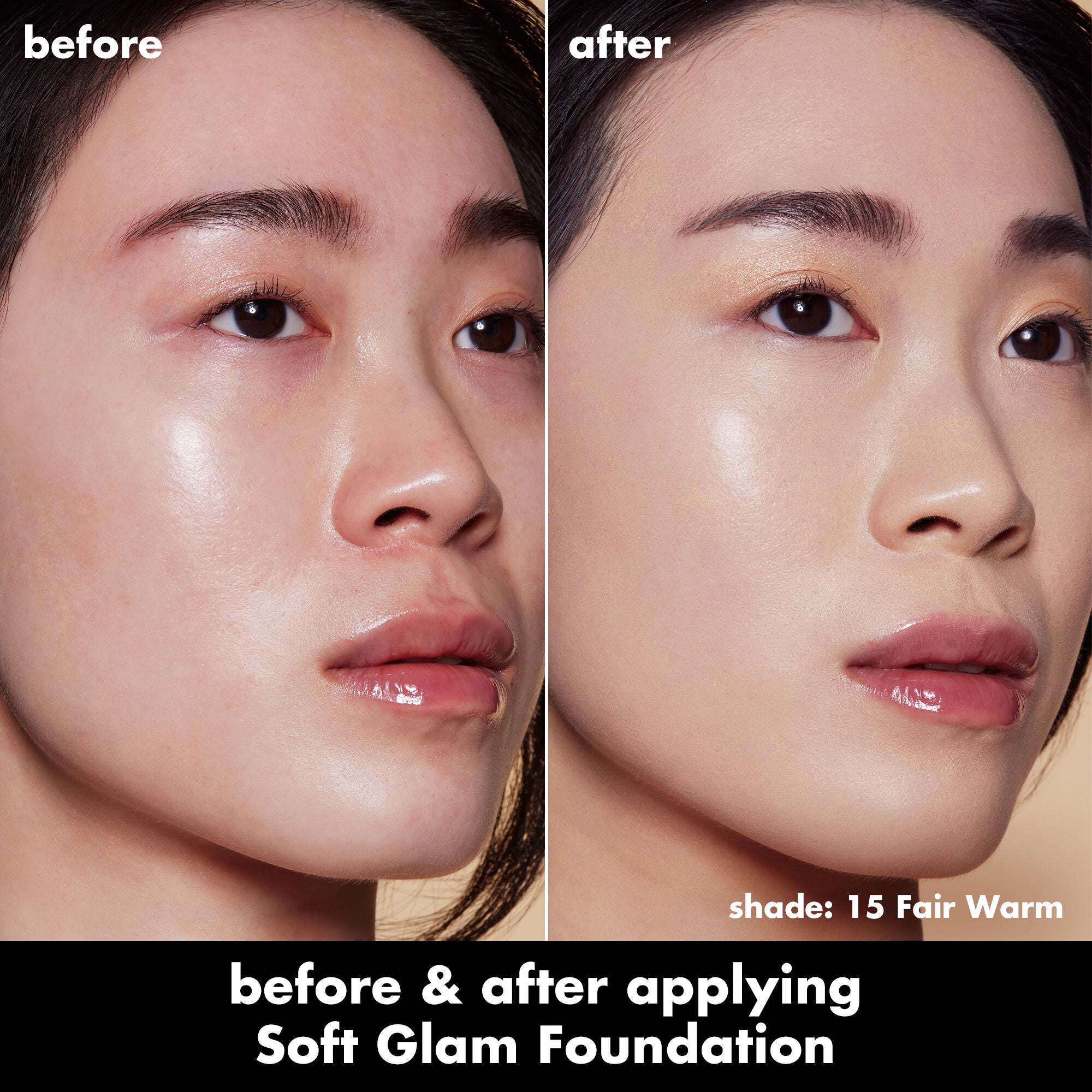 Soft Glam Satin Foundation, 15 Fair Warm - fair with warm undertones