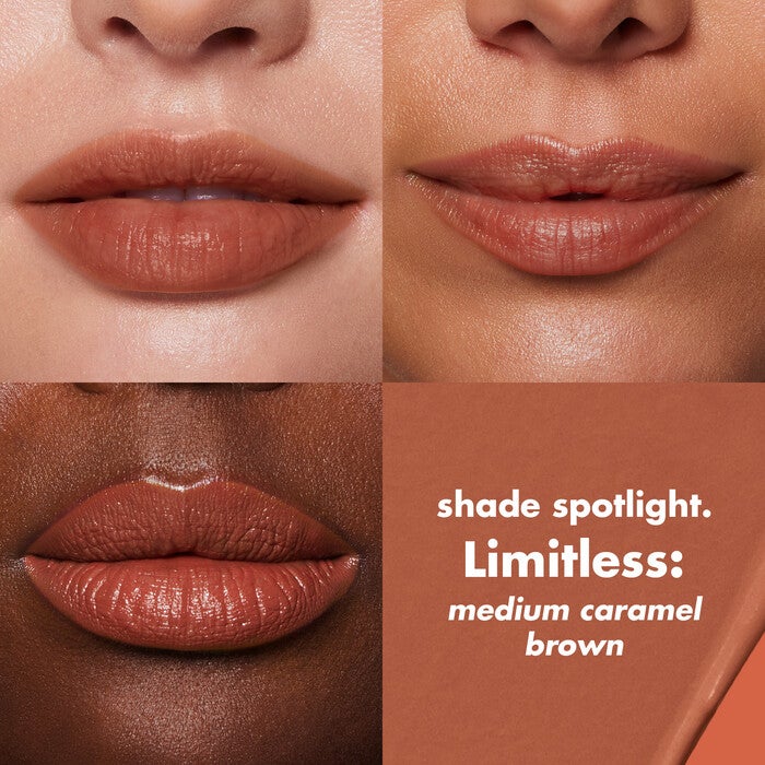 O FACE Satin Lipstick, Limitless - Medium Caramel Brown