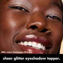 Fine as Fleck Glitter Eyeshadow, Champagne Showers - Peachy Beige with Champagne Sparkle