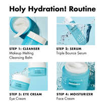 Holy Hydration! Skincare Routine: Cleanser, Serum, Eye Cream, Moisturizer
