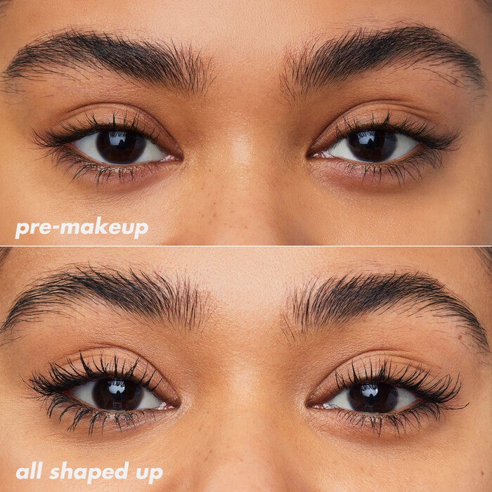 Clear Mascara and Clear Brow Gel Before and After