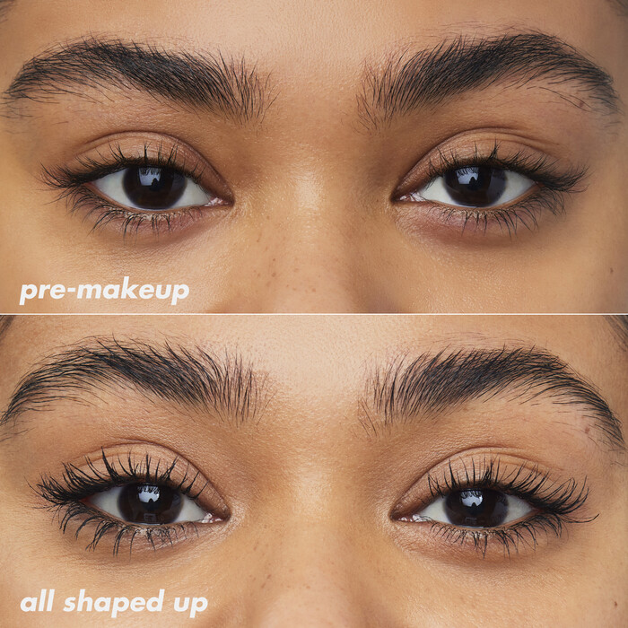 Clear Mascara and Clear Brow Gel Before and After