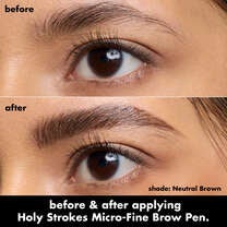 Holy Strokes Micro-Fine Brow Pen, Neutral Brown