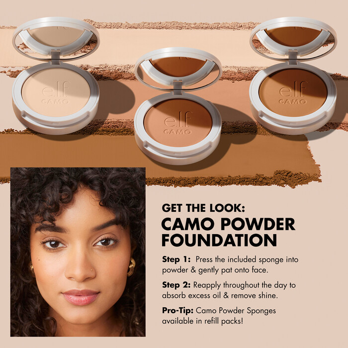 Camo Powder Foundation, Medium 375 N - medium with neutral undertones
