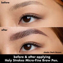 Holy Strokes Micro-Fine Brow Pen, Dark Brown
