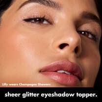 Fine as Fleck Glitter Eyeshadow, Champagne Showers - Peachy Beige with Champagne Sparkle
