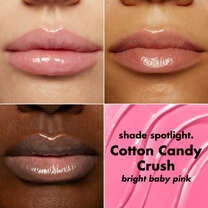 Glow Reviver Melting Lip Balm, Cotton Candy Crush - Bright baby pink