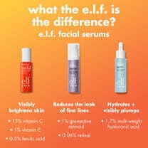 e.l.f.'s Face Serum Comparison Chart