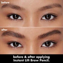 Before and After Using Instant Lift Brow Pencil