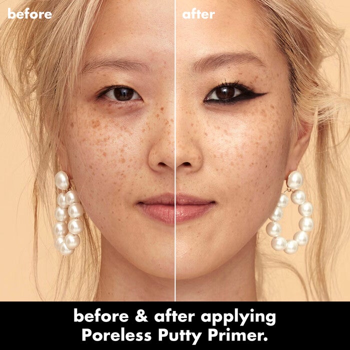 Before and After Application of Face Primer