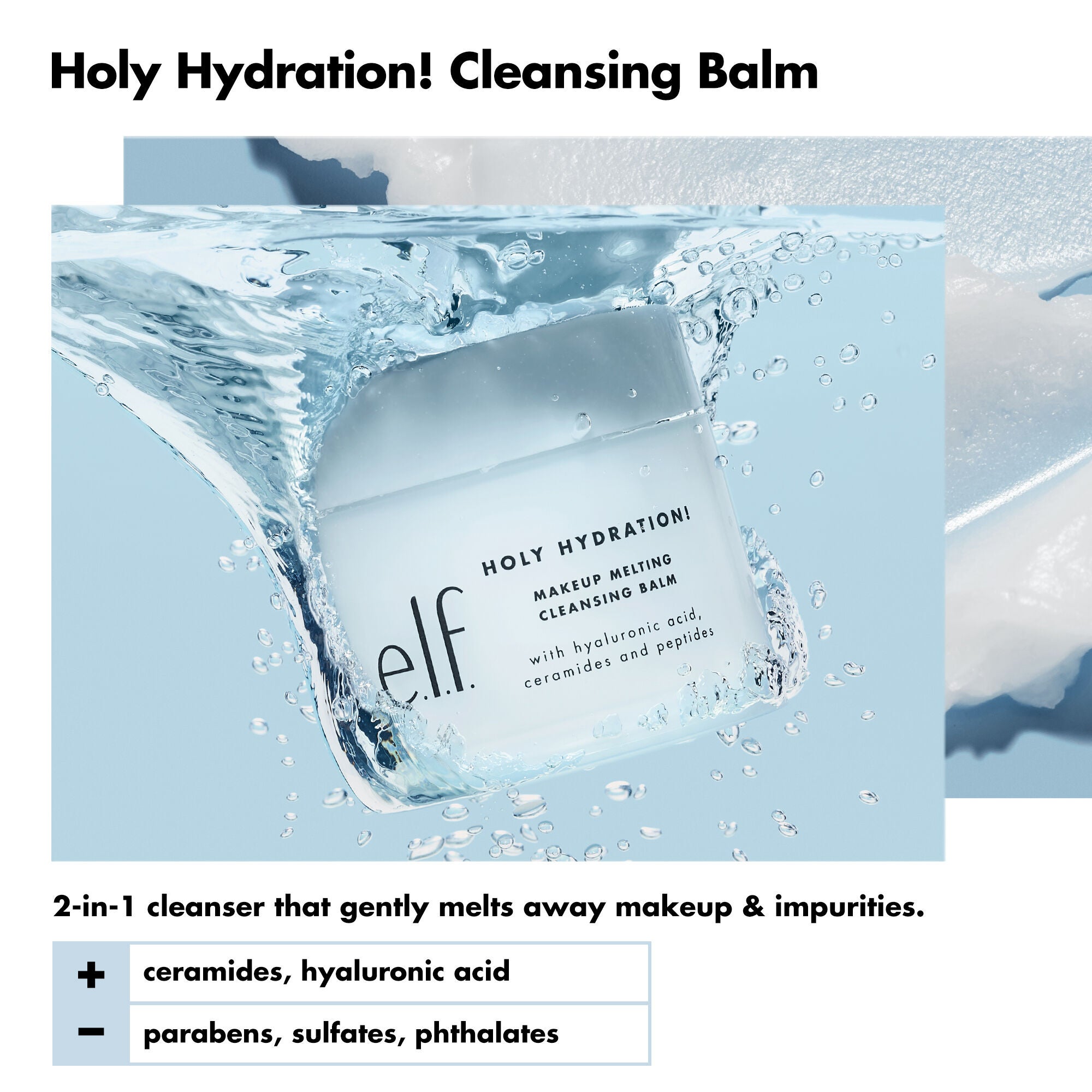 Holy Hydration! Makeup Cleansing Balm e.l.f. Cosmetics UK