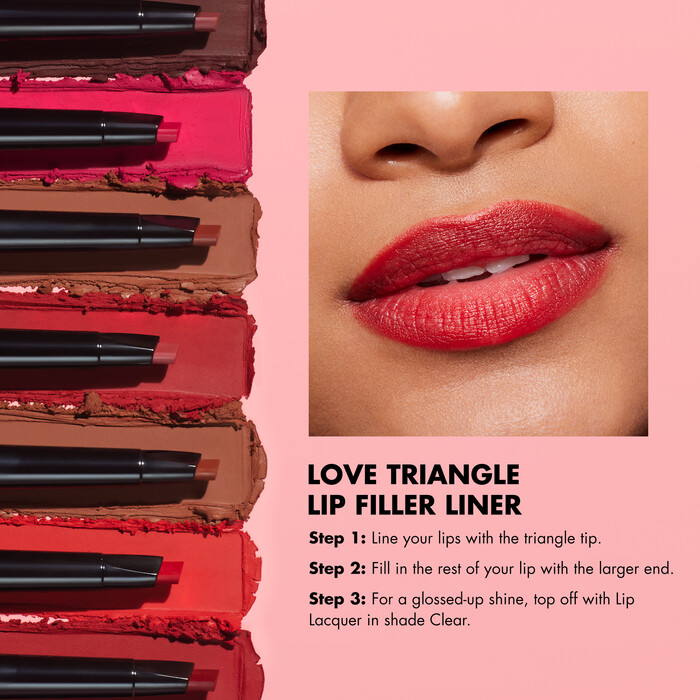 Love Triangle Lip Filler Liner, Deep Brown
