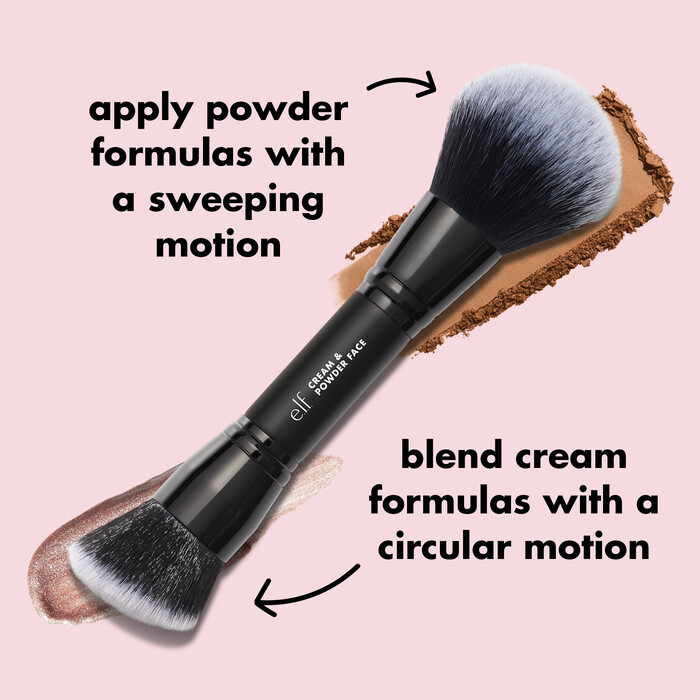 Cream & Powder Face Brush, 