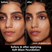 Soft Glam Satin Foundation, 34 Medium Cool - medium with cool undertones
