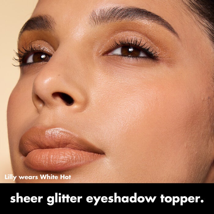 Fine as Fleck Glitter Eyeshadow, White Hot - White Sparkle