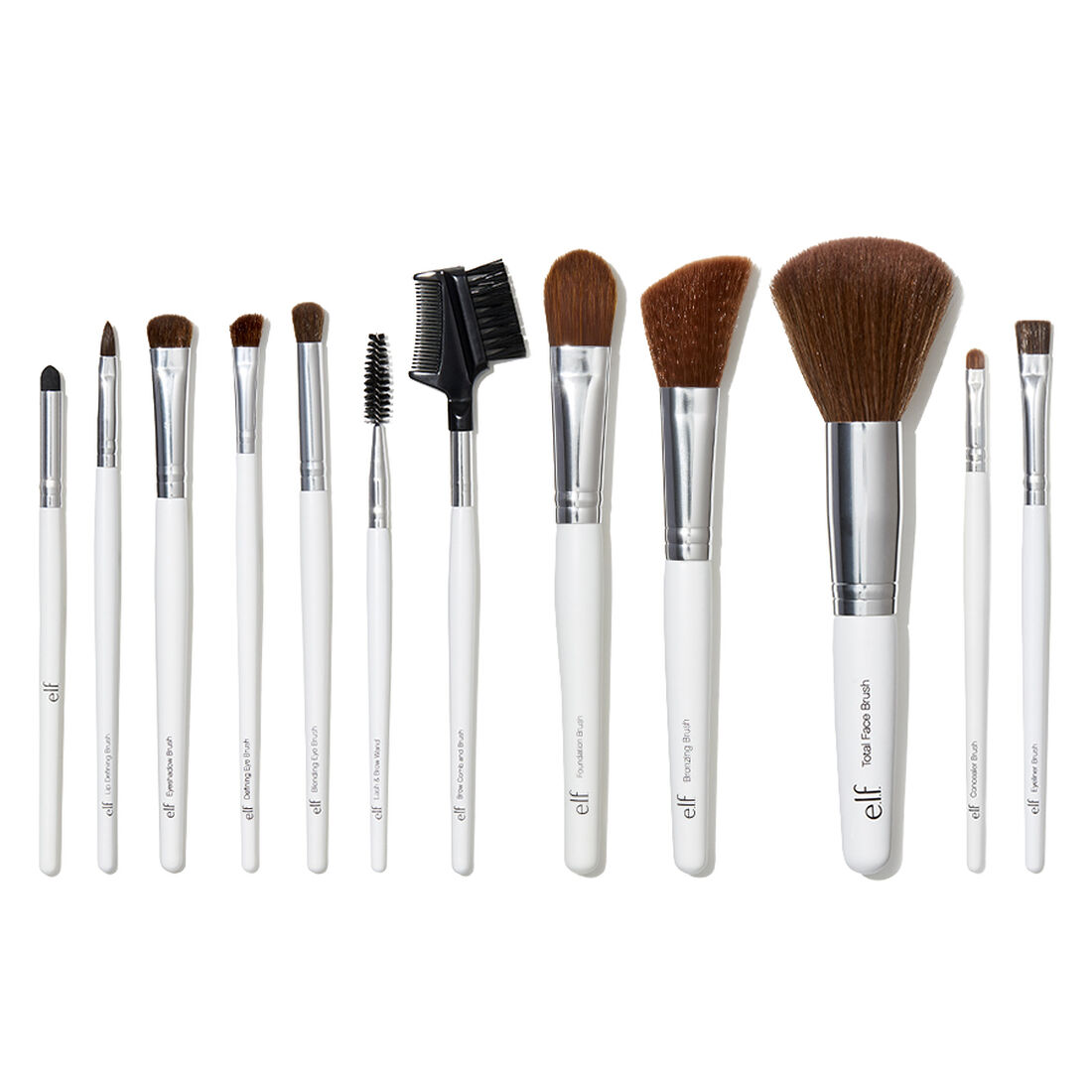12-Piece Complete Makeup Brush Set | e.l.f. Cosmetics UK