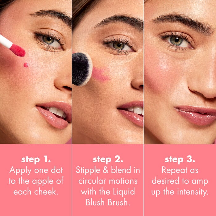 how to apply liquid blush