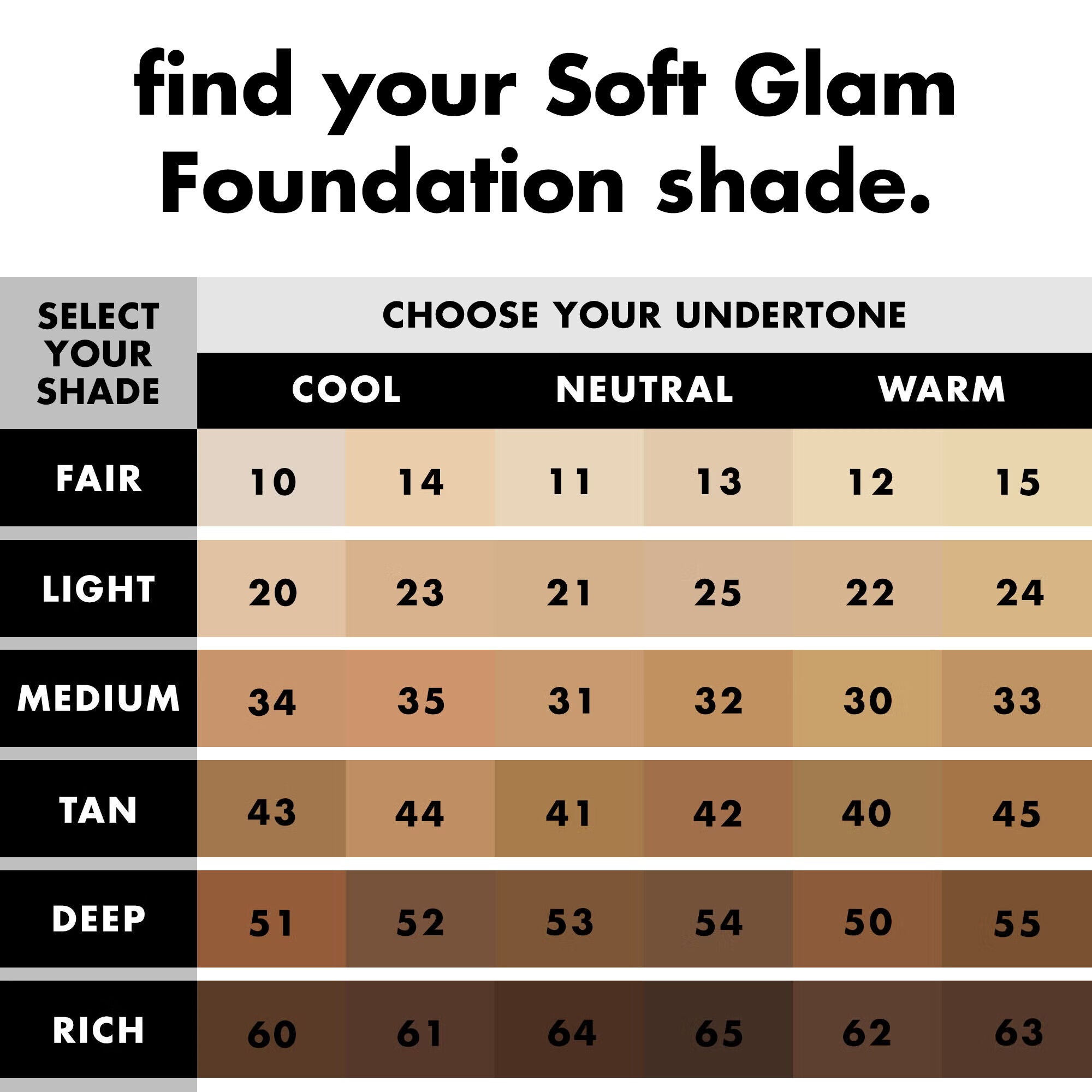 Soft Glam Satin Foundation, 14 Fair Cool - fair with cool undertones
