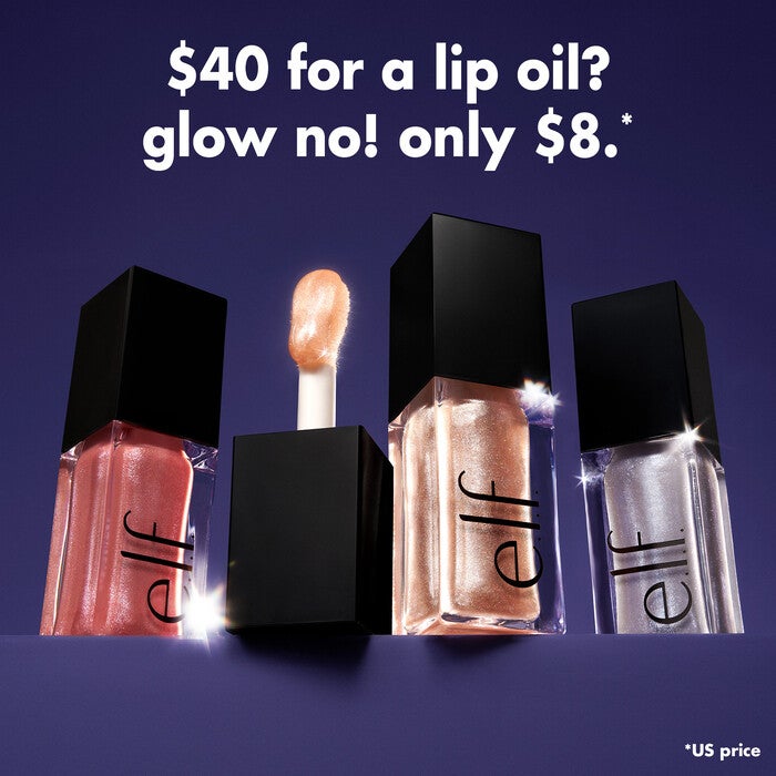 Glow Reviver Lip Oil, Candy Coded - Milky Pink + Multicolor Pearl