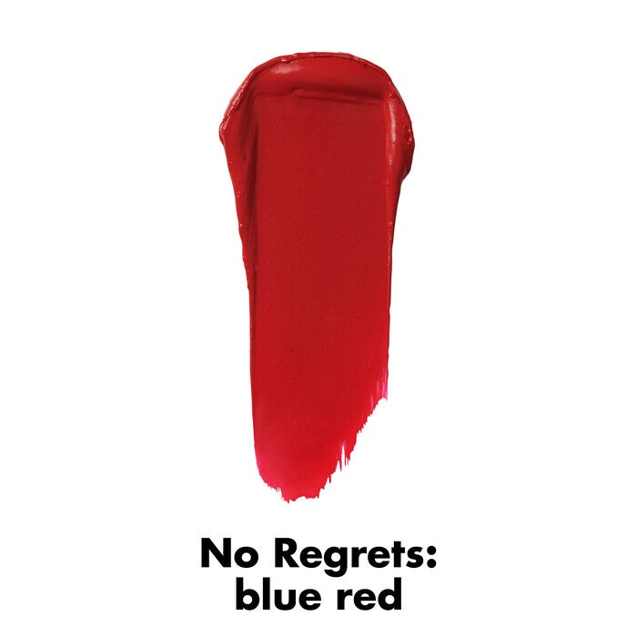 Blue Red Lipstick Swatch - No Regrets