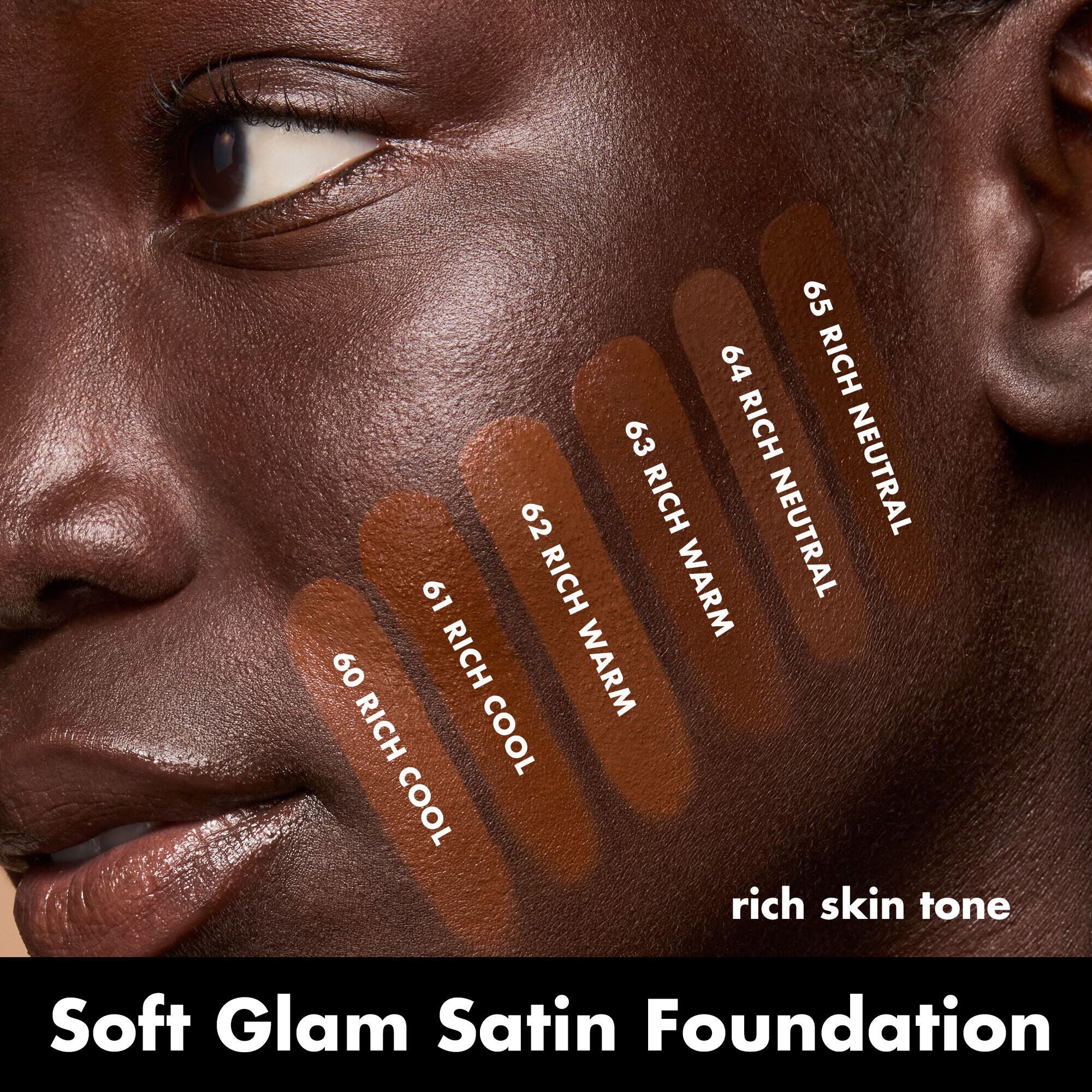 Soft Glam Satin Foundation, 60 Rich Cool - rich with cool undertones