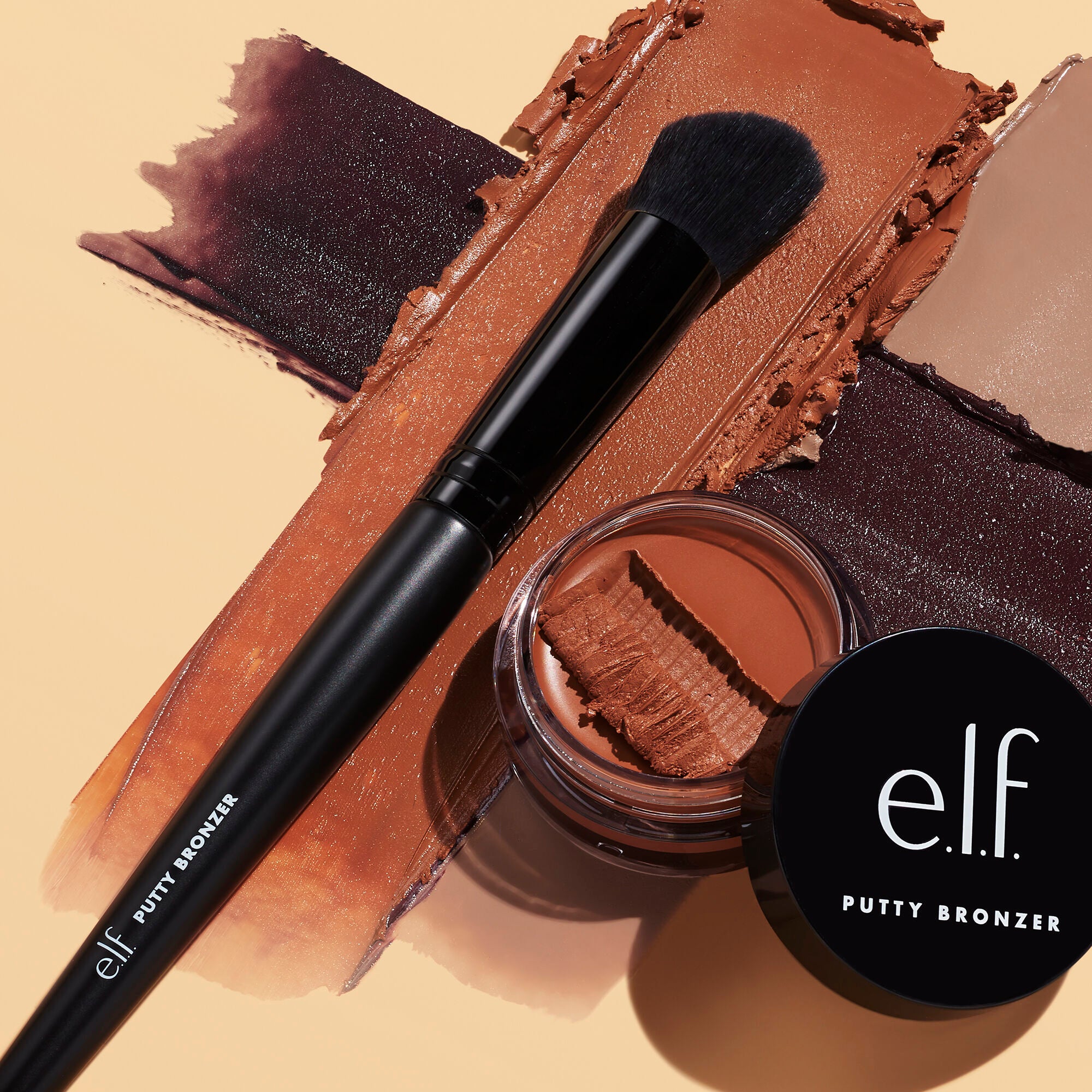 Putty Bronzer Blending Brush Angled Makeup Brush e.l.f. Cosmetics UK