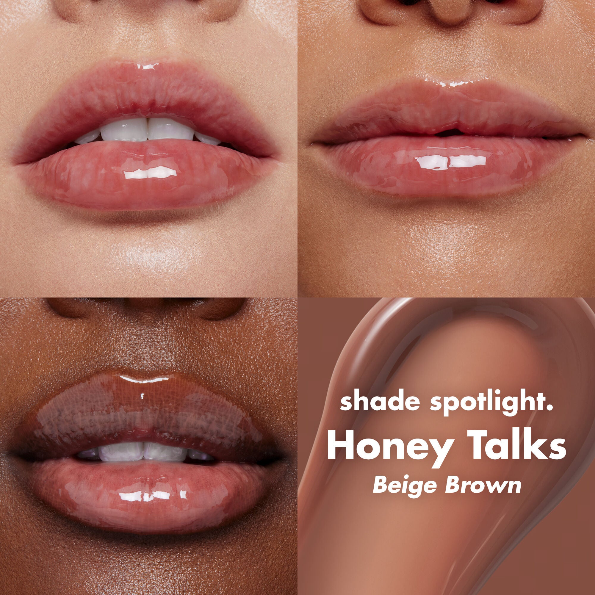 Glow Reviver Lip Oil, Honey Talks - Beige Brown