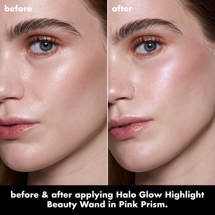 Halo Glow Highlight Beauty Wand, IRL Angel - White to Pink Gold Shift