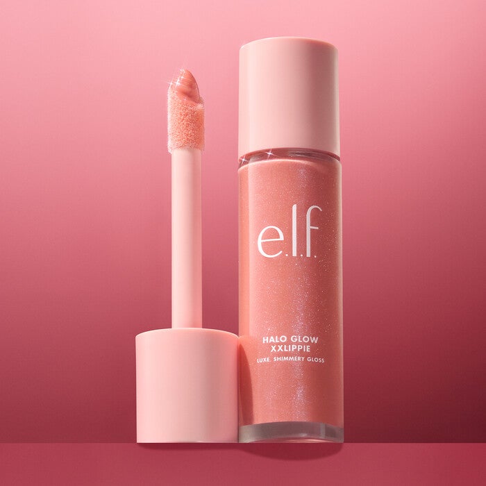 Halo Glow XXLippie: Jumbo Pink Shimmer Hydrating Lip Gloss