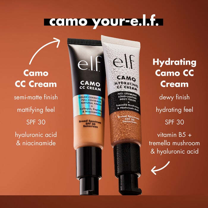 Camo Hydrating CC Cream, Tan 415 C - tan with cool undertones