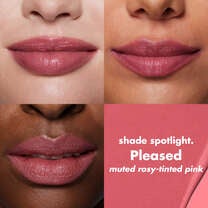 O FACE Satin Lipstick, Pleased - Muted Rosy-Tinted Pink