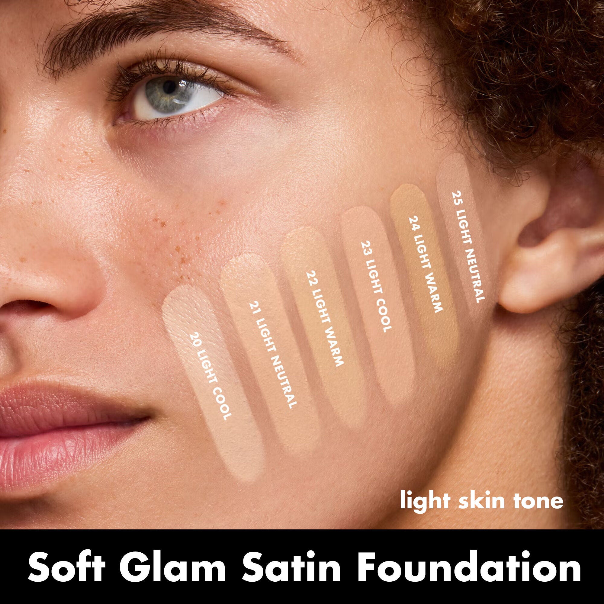 Soft Glam Satin Foundation, 20 Light Cool - light with cool undertones