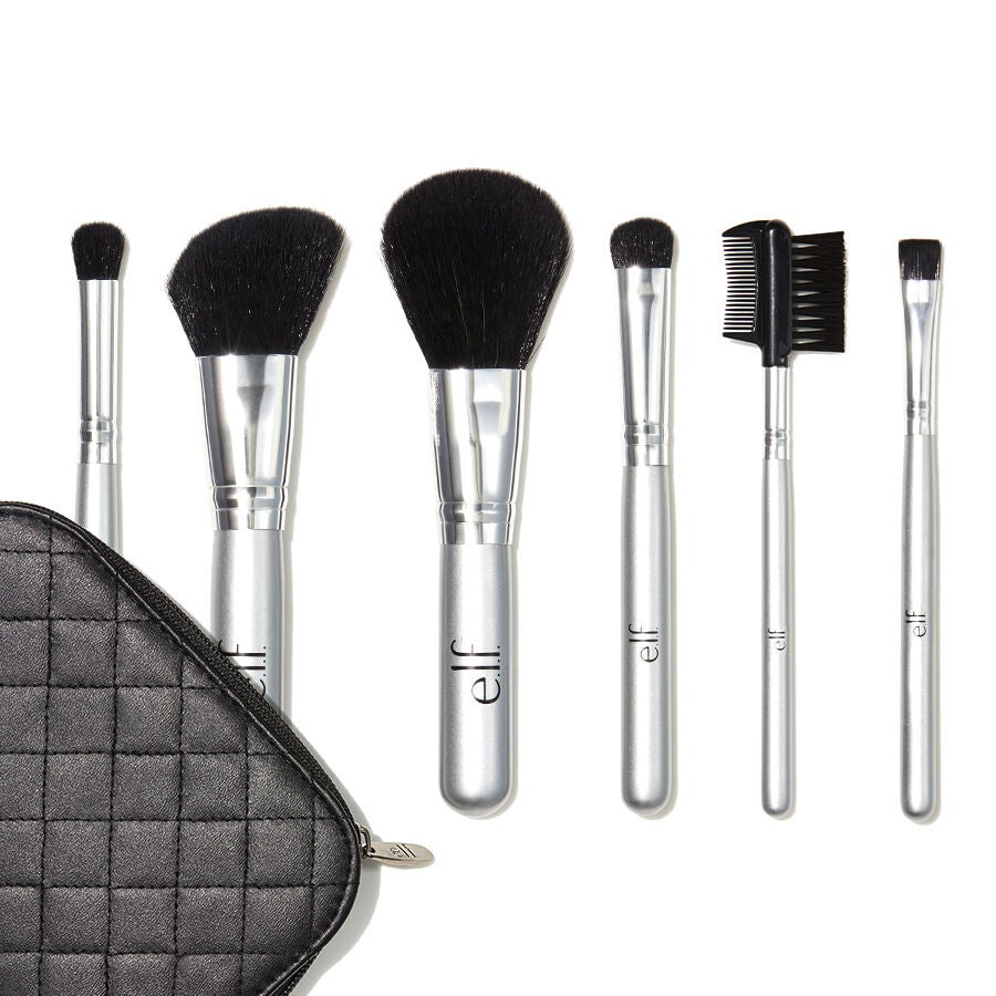 6 Piece Travel Brush Collection e.l.f. Cosmetics UK Cruelty Free