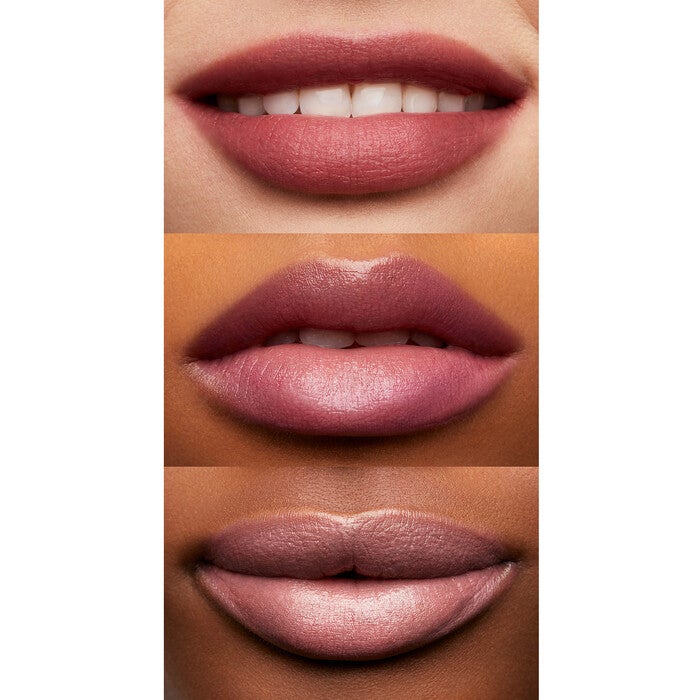 Lovely Light Red Lip Shine on Lips