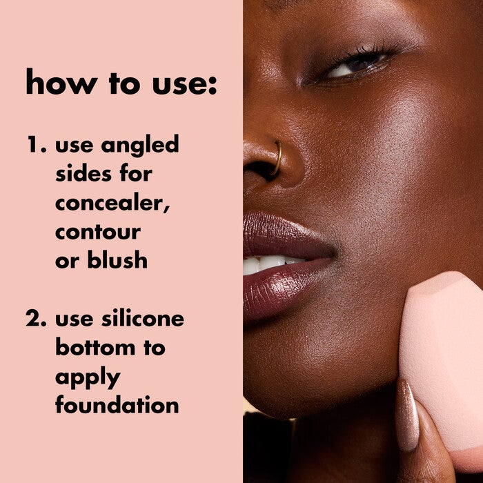 Halo Glow Angled Silicone Face Sponge,