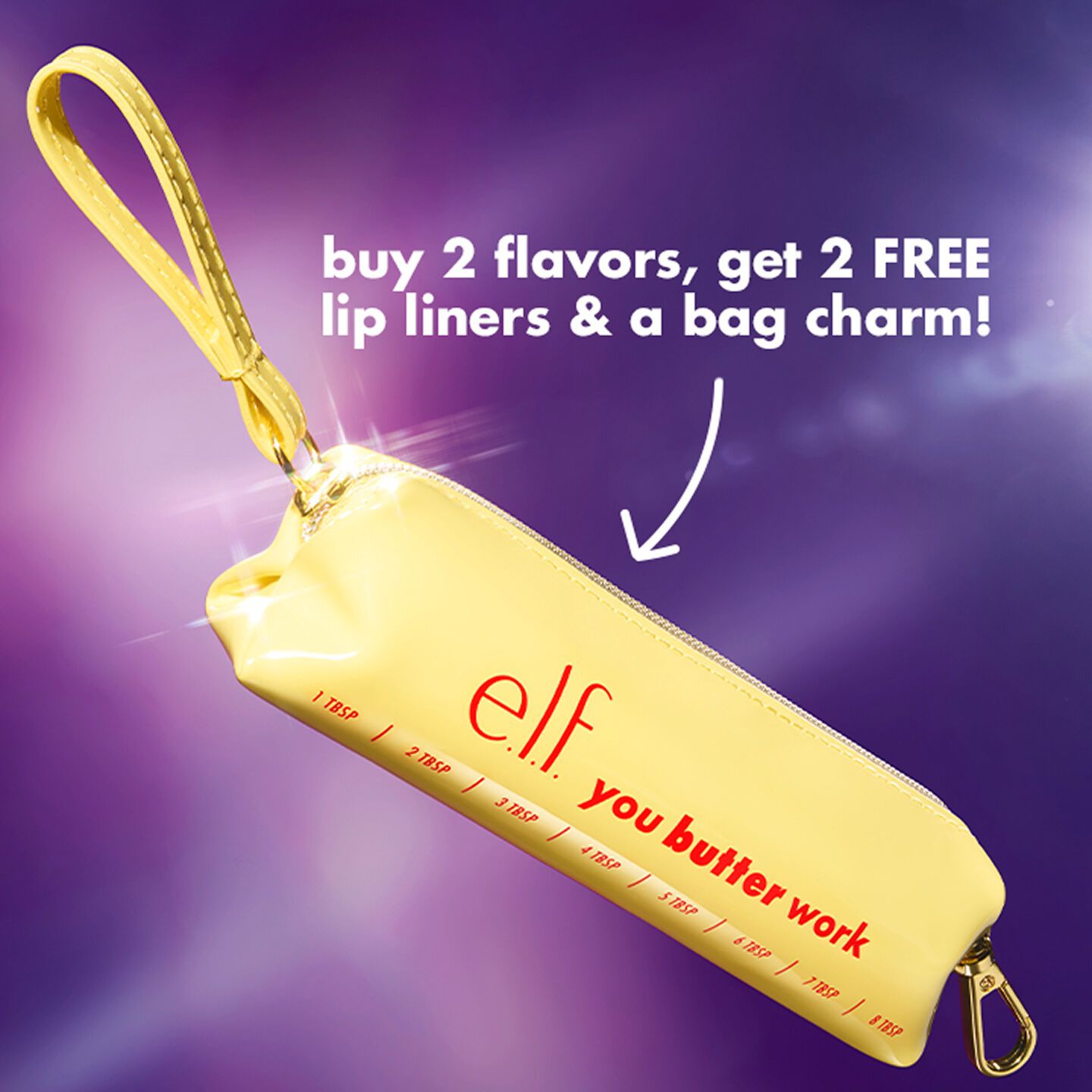 You Butter Work Lippie Bag Charm (£8 Value), 