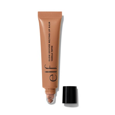 Glow Reviver Melting Lip Balm, Vanilla Toffee - Light Beige e.l.f. Glow Reviver Vanilla Flavoured Lip Balm