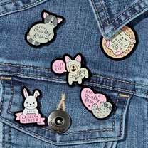 100% Cruelty-Free Pins, 
