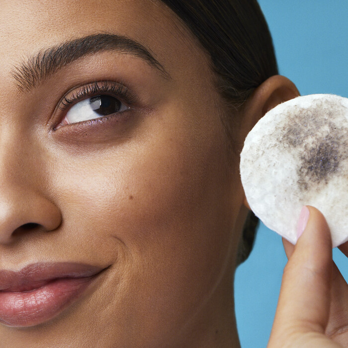 Remove Makeup with Cotton Pad