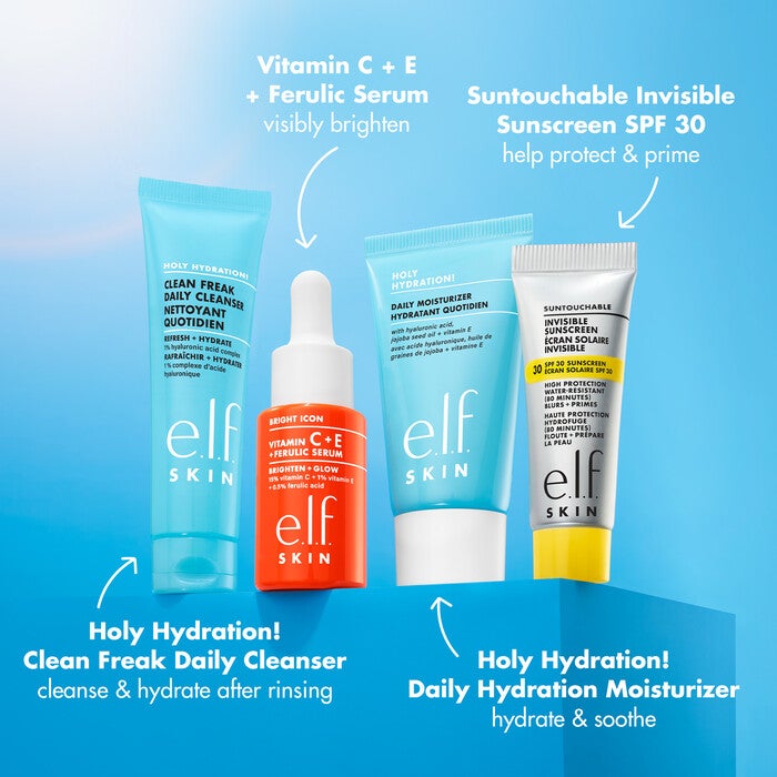 Wake the e.l.f. Up Skincare Kit,