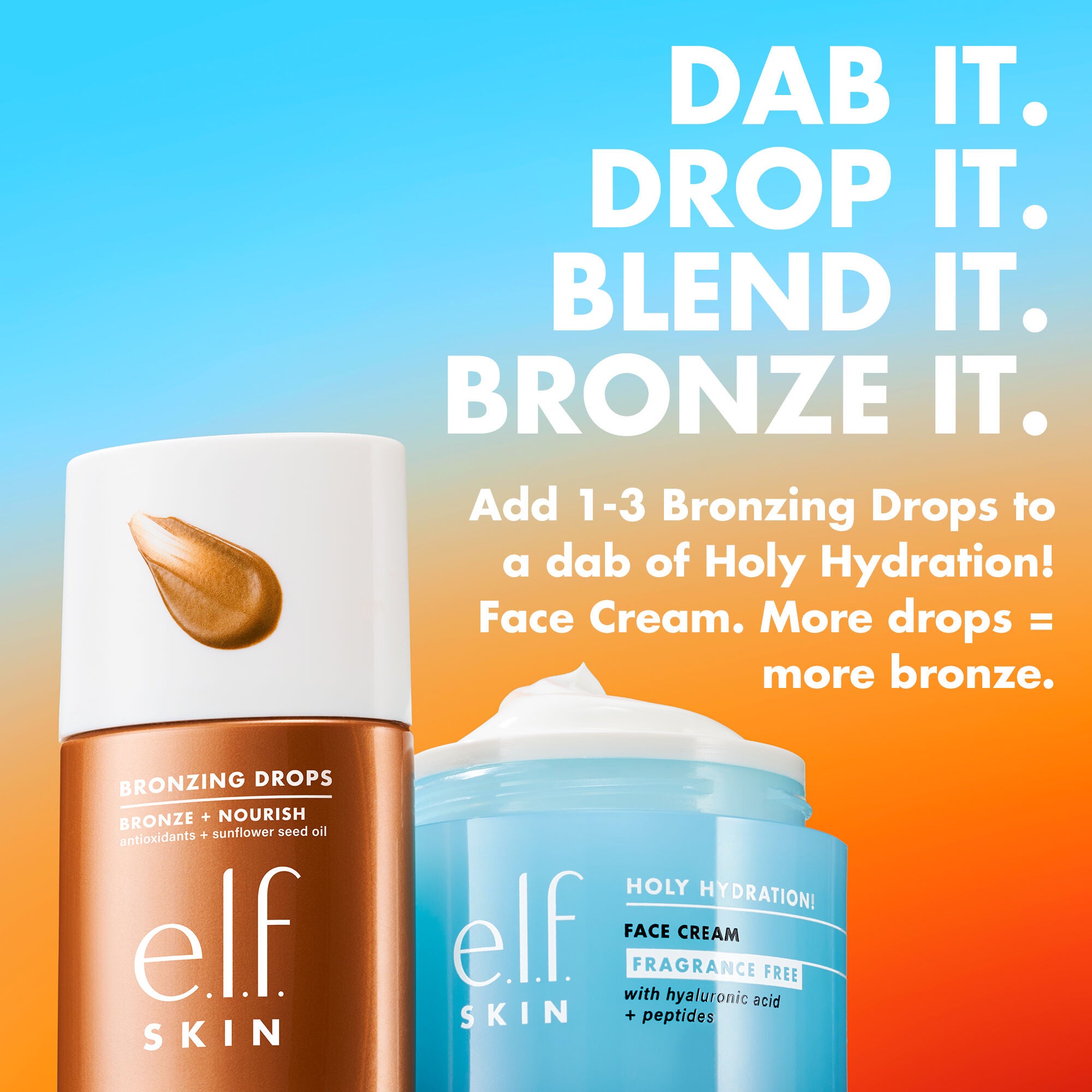 Bronzing Drops, 1 - Rose Gold with Rose Gold Shimmer - Fair to Medium Skin Tones