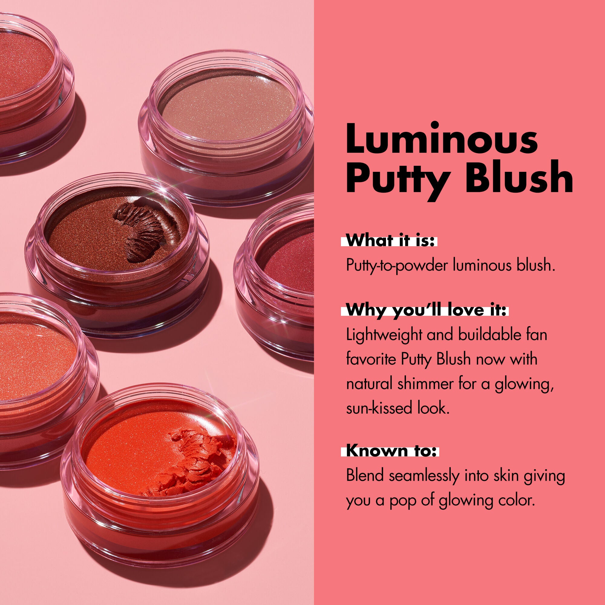 Luminous Putty Blush Cream to Powder Blush e.l.f. Cosmetics UK