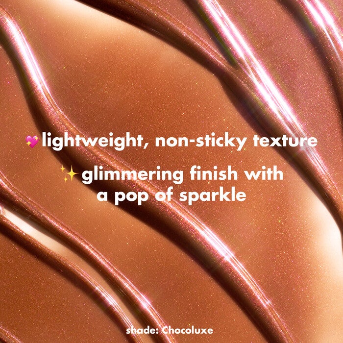 Glow Reviver Lip Oil Glimmer, Chocoluxe - Rich Brown + Pink Pearl