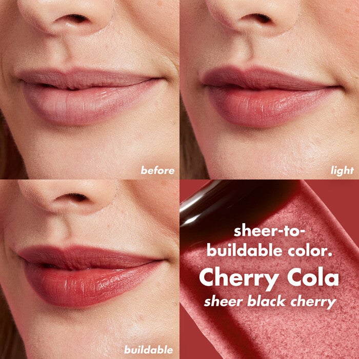 Cherry Cola, Black Cherry, Sheer Buildable Coverge Sheer For It Blush and Lip Tint